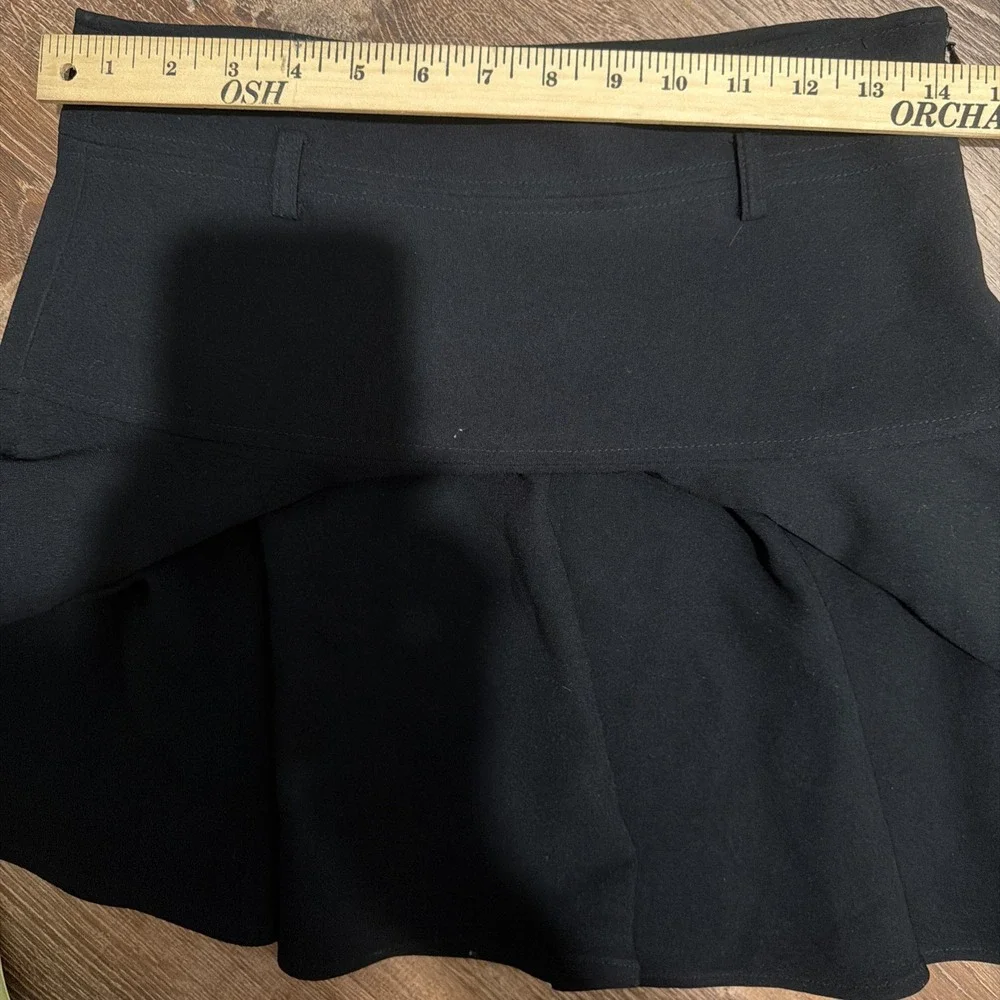 Calvin Klein Women's A-Line Flared Lux Midi Skirt Black Sz 2
